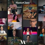 Screen of different MasterClasses