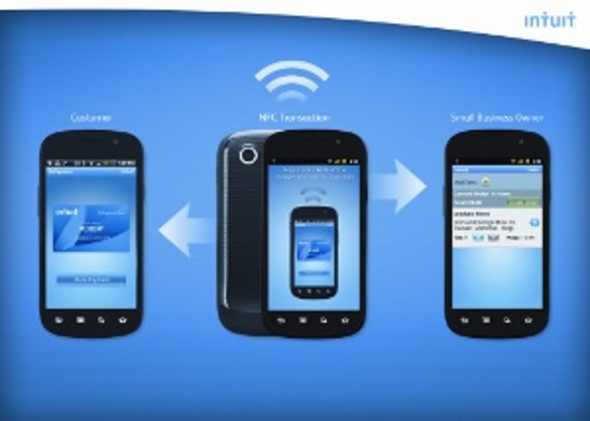 A concept of Intuit's NFC-enabled GoPayment system.