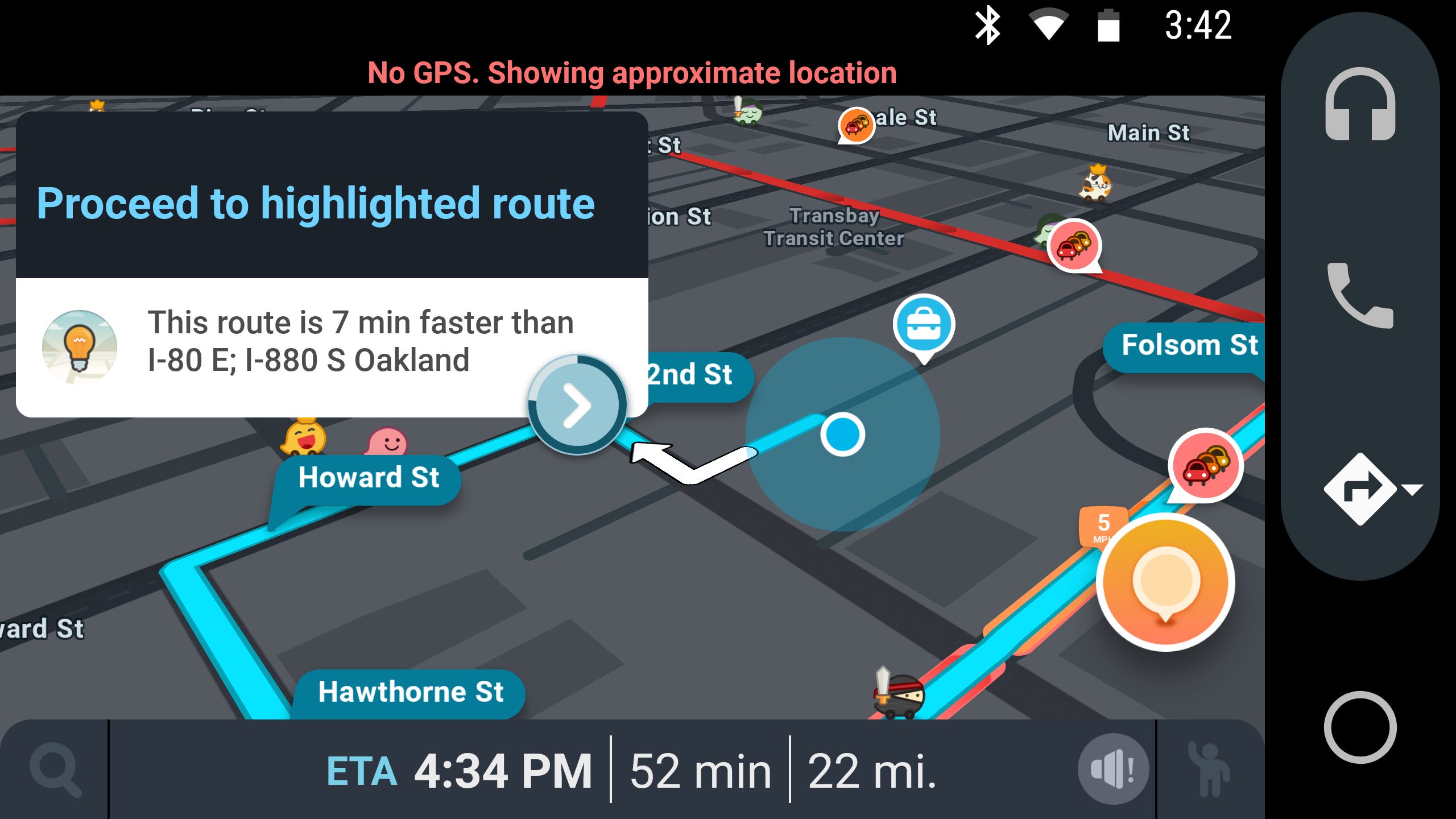 Waze for Android Auto now works on your smartphone's display - CNET