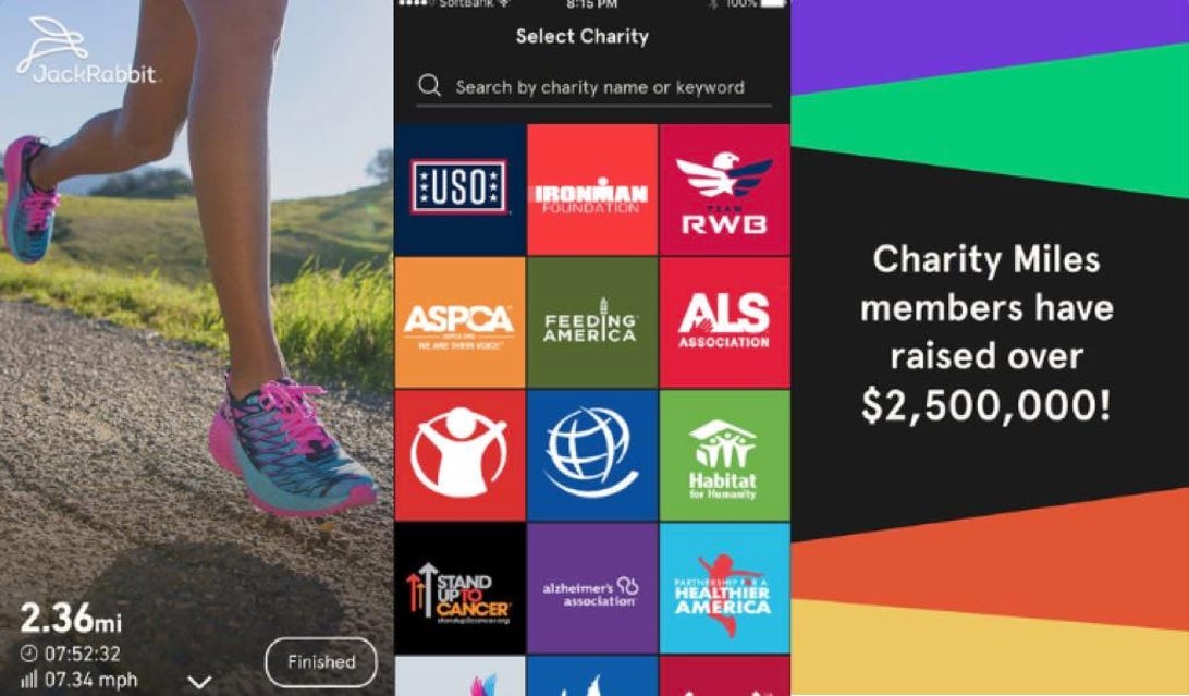 Charity Miles app