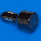 cylindrical Anker A2725 charger with 2 USB-C ports