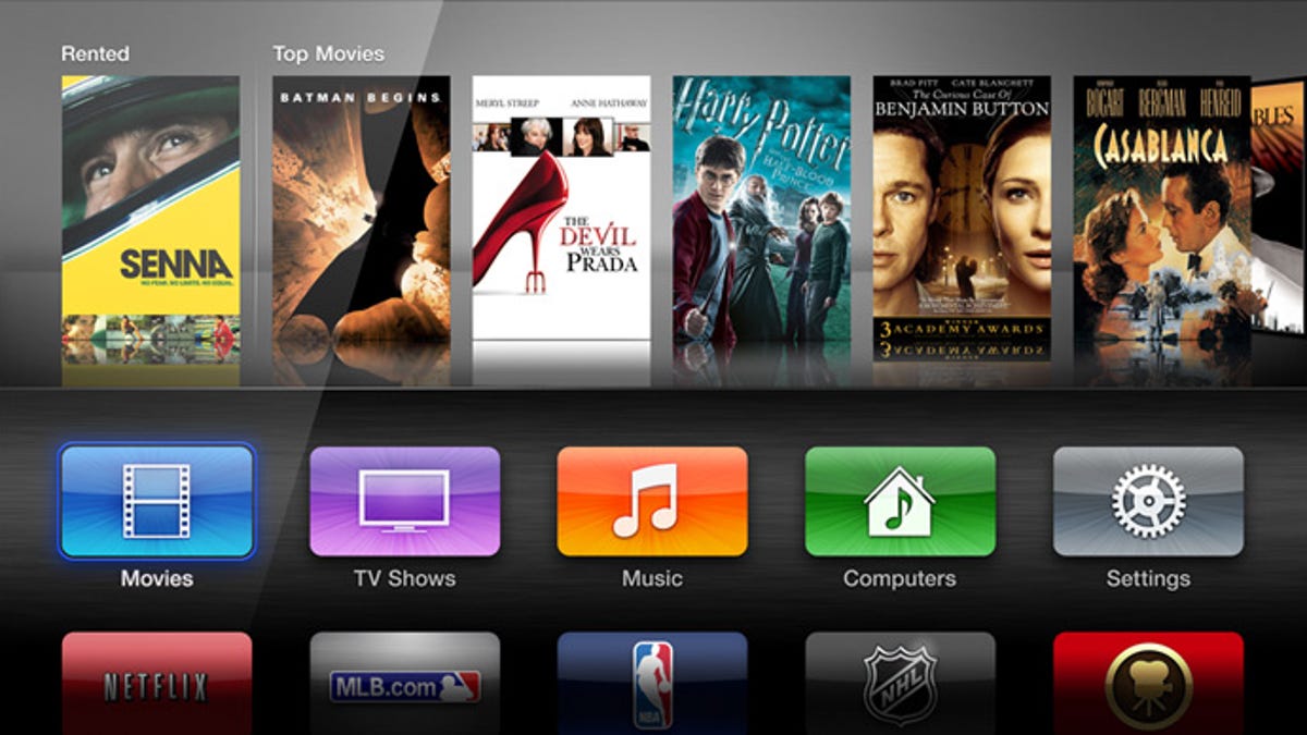 Apple TV user interface