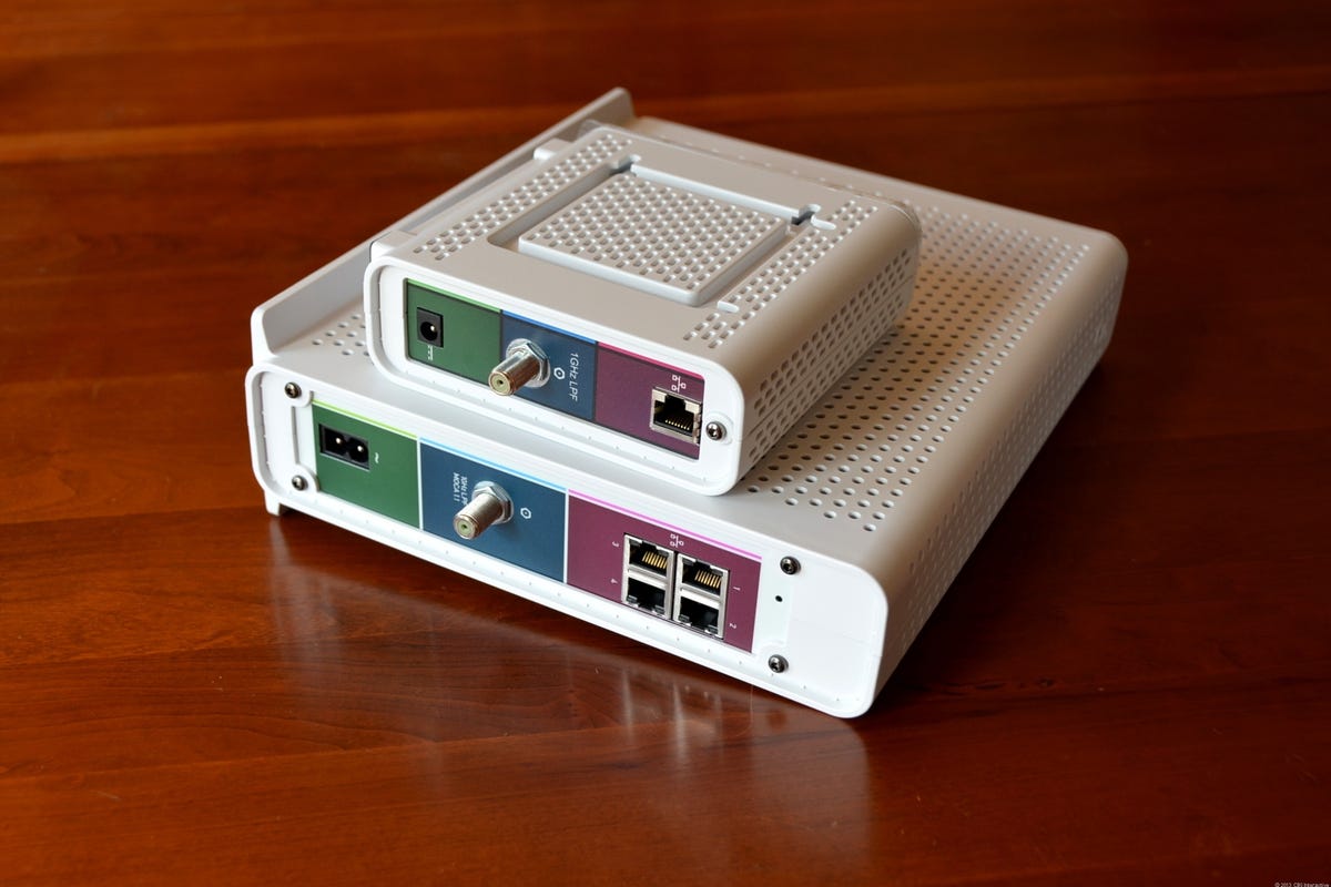 The Surfboard eXtreme is much larger than a standalone cable modem.