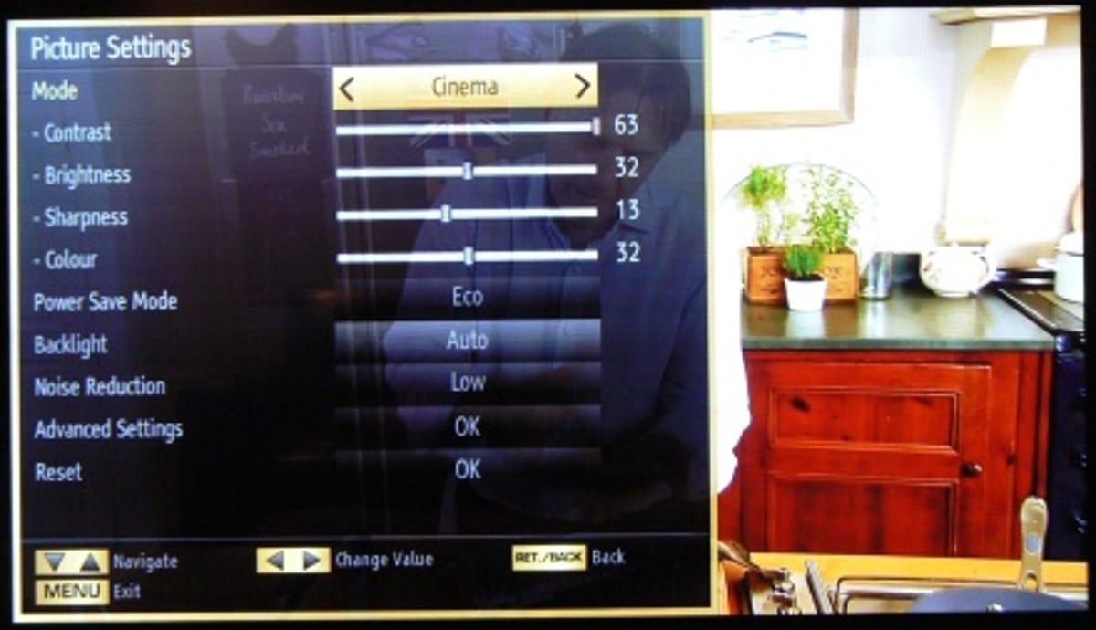 Finlux 46S8070-T picture settings