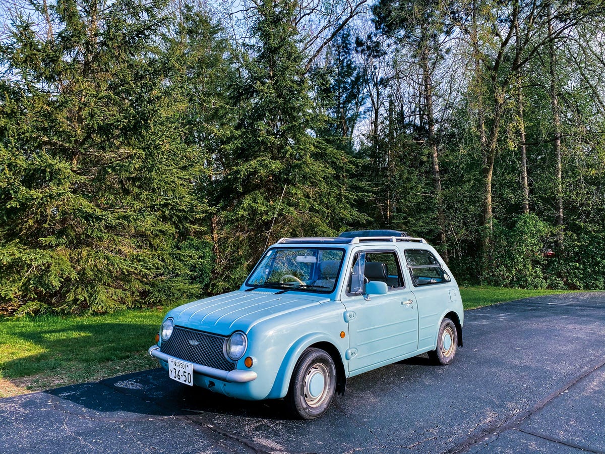 1989 Nissan Pao  - front 3/4 view