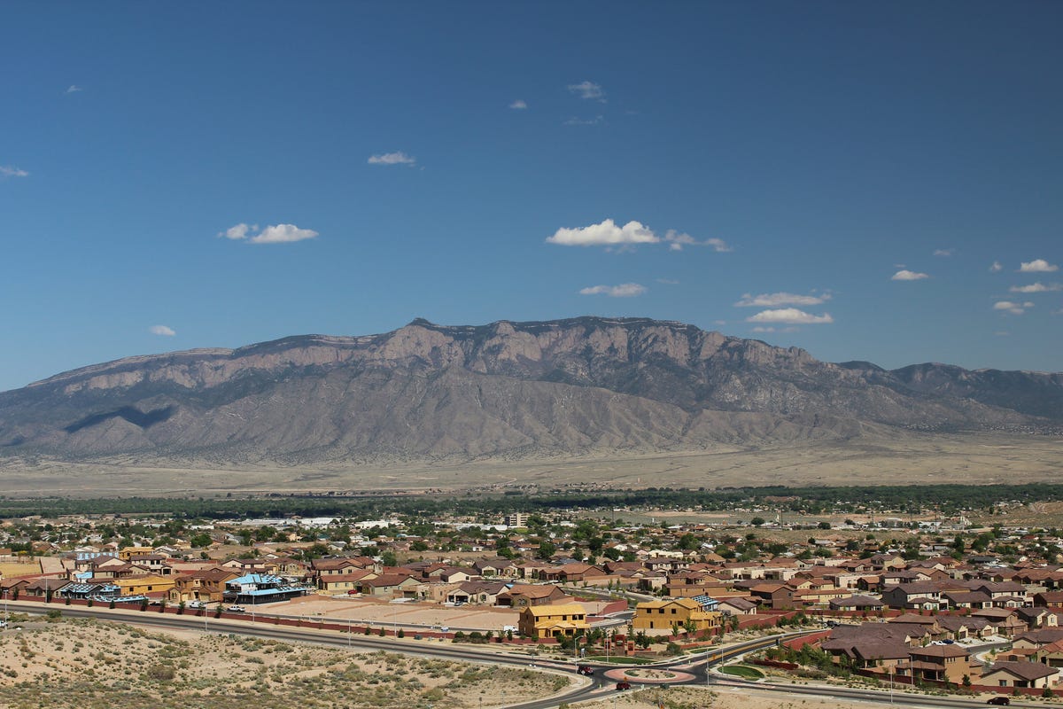 View of Rio Rancho, New Mexico.