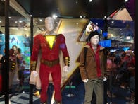 <p>The Shazam costume in particular looks <em>much</em> better in person than it did in the early leaked photos.&nbsp;</p>