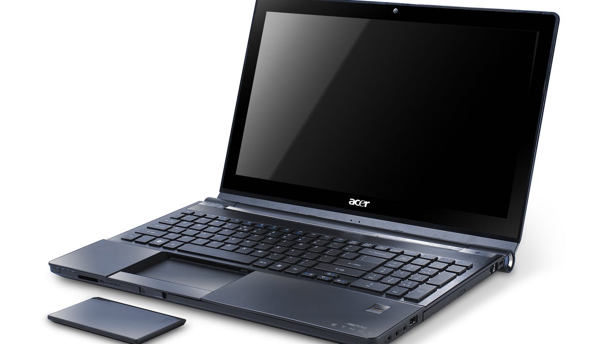 The Acer Aspire Ethos AS5951G: wild docking touch pad.