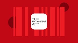 The logo for Jillian Michaels: The Fitness App is displayed against a red background.