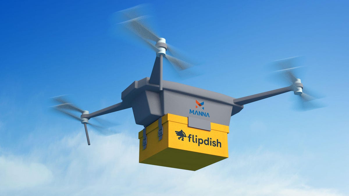 Manna-Flipdish drone delivery