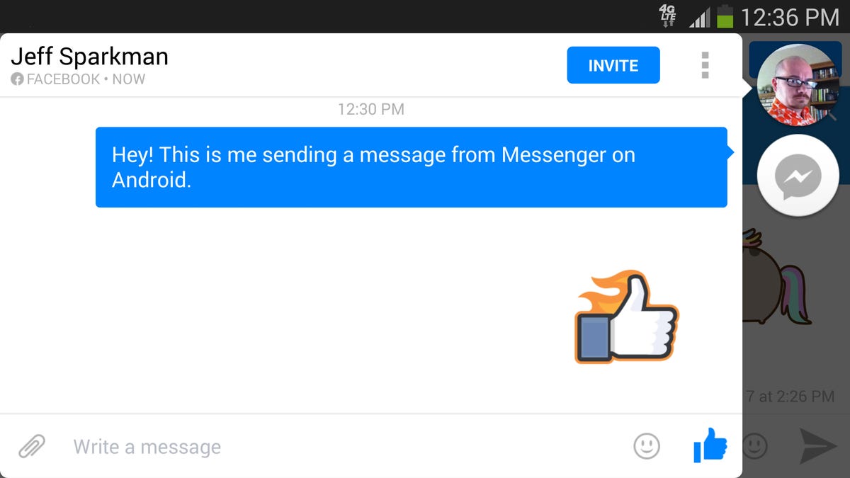 Send, Receive SMS Texts in Facebook Messenger on Android