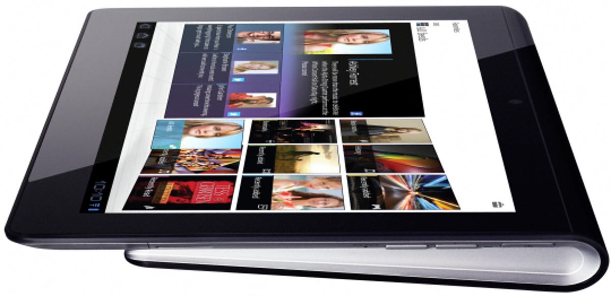 Sony 'S1' tablet. Like Motorola's and Toshiba's Honeycomb tablets, it uses an Nvidia Tegra chip.