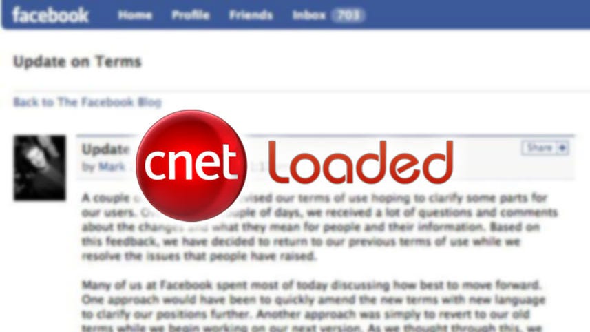 Loaded: Facebook's about-face