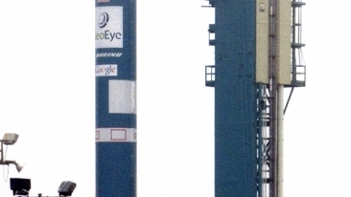 Google got a sponsor logo on the side of this rocket, set to launch the GeoEye-1 imaging satellite on September 4.