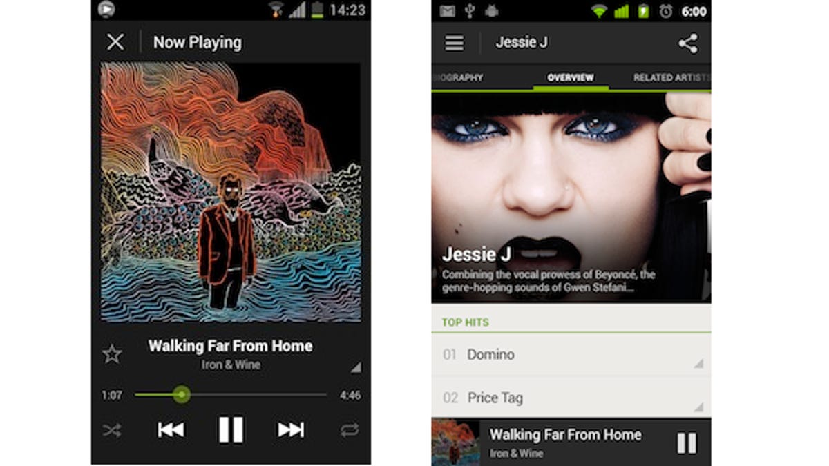 A look at Spotify's new application.