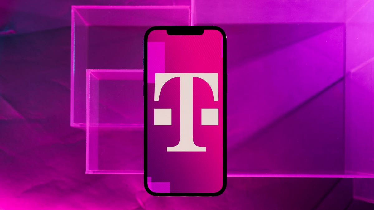 T-mobile logo on a phone