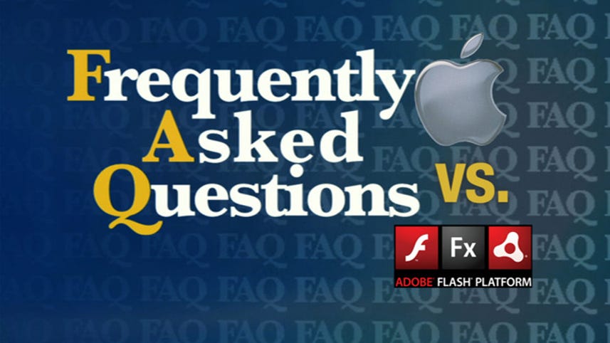 FAQ:  Apple vs. Adobe