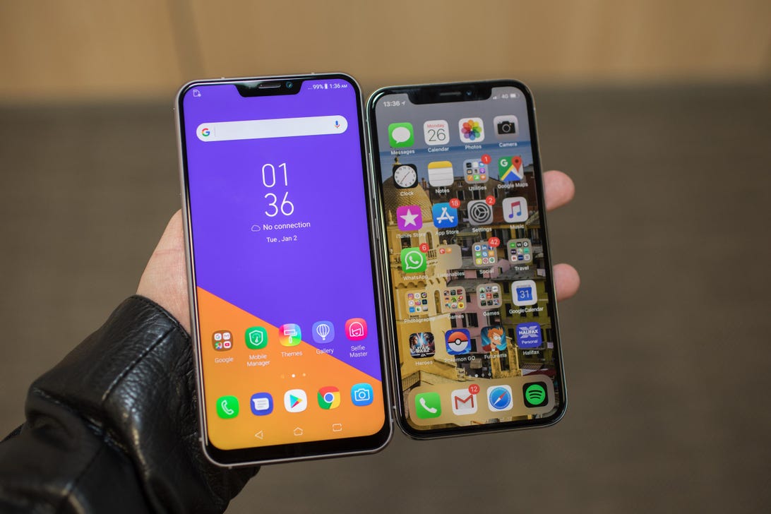 Asus Zenfone 5 Has Iphone X Looks But Not Its Price Cnet