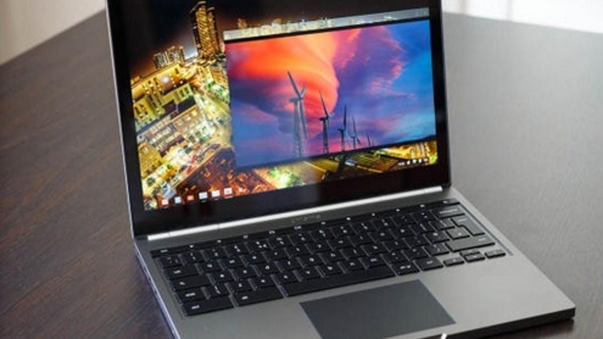 The 3.3-pound Google Chromebook Pixel sports a 12.85-inch, 2,560x1,700-pixel display and an Intel Core i5 processor.