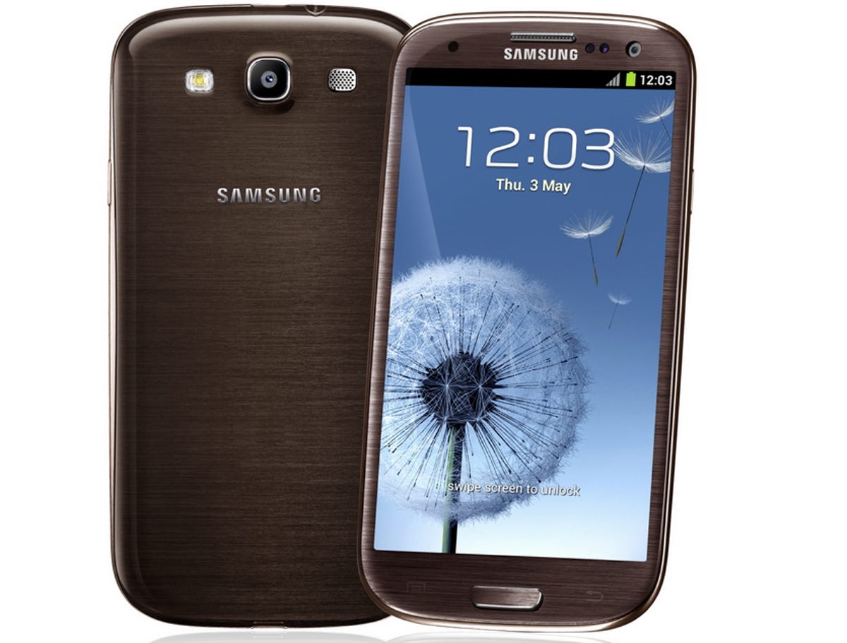 Samsung Galaxy S3 in amber brown