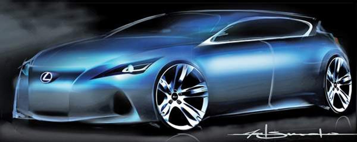 Lexus may take on BMW's 1 series and the Audi A3 with an entry-luxury compact. The concept shown in this sketch will be unveiled next month at the Frankfurt auto show.