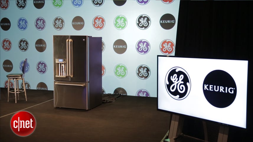 GE's Cafe fridge brews hot K-Cup coffee in a flash