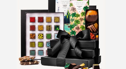 compartes gourmet chocolate gift box tower