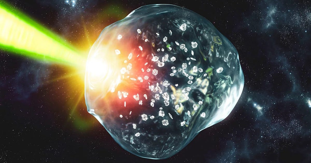 Enormous Ice Planets All through the Galaxy Could Be Raining Diamonds