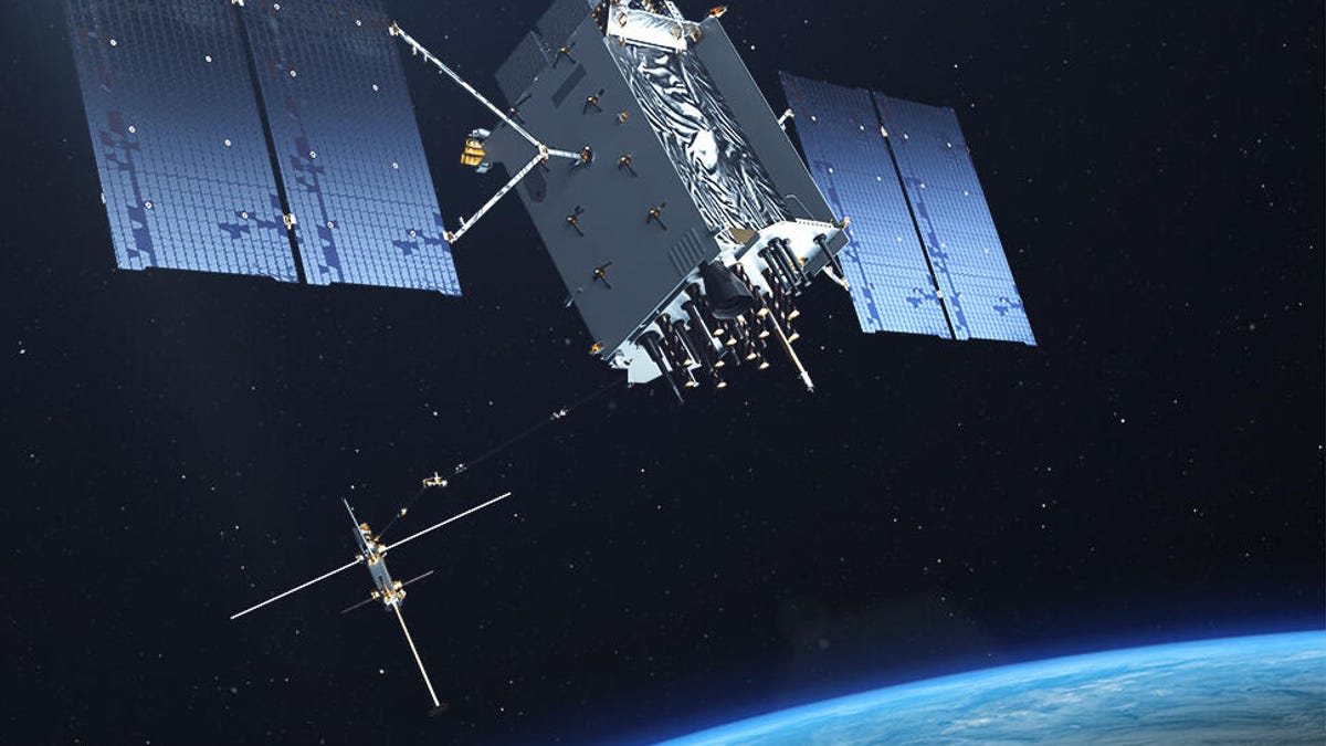 GPS III satellite on orbit