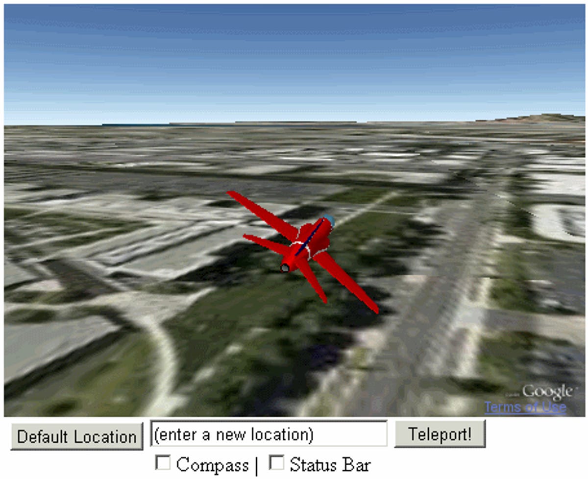 This Google Earth flight simulator works in Chrome now.