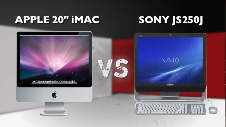 Apple 20-inch iMac vs. Sony Vaio JS250J