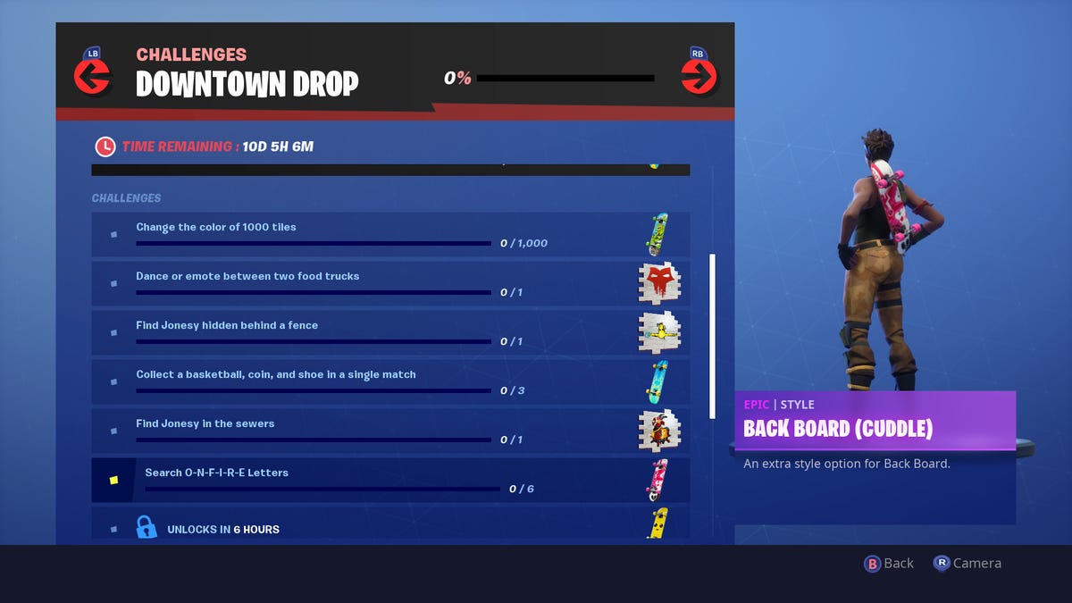 Fortnite Downtown Drop Challenges