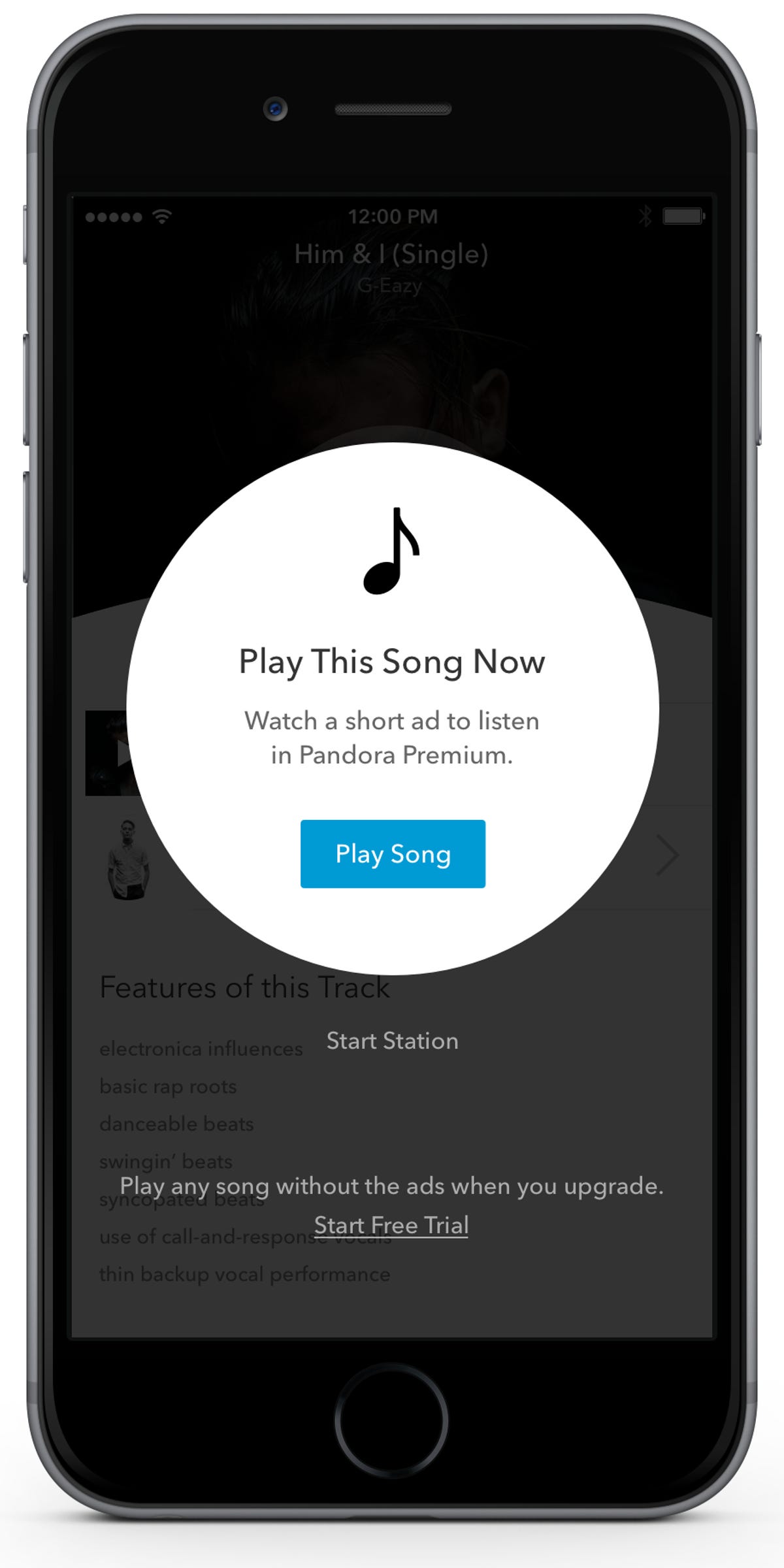 underordnet Hollywood Håndbog Pandora lets free users play songs on-demand with a video ad - CNET