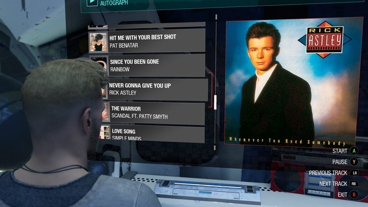 Wouldn't be an '80s soundtrack without Rick Astley