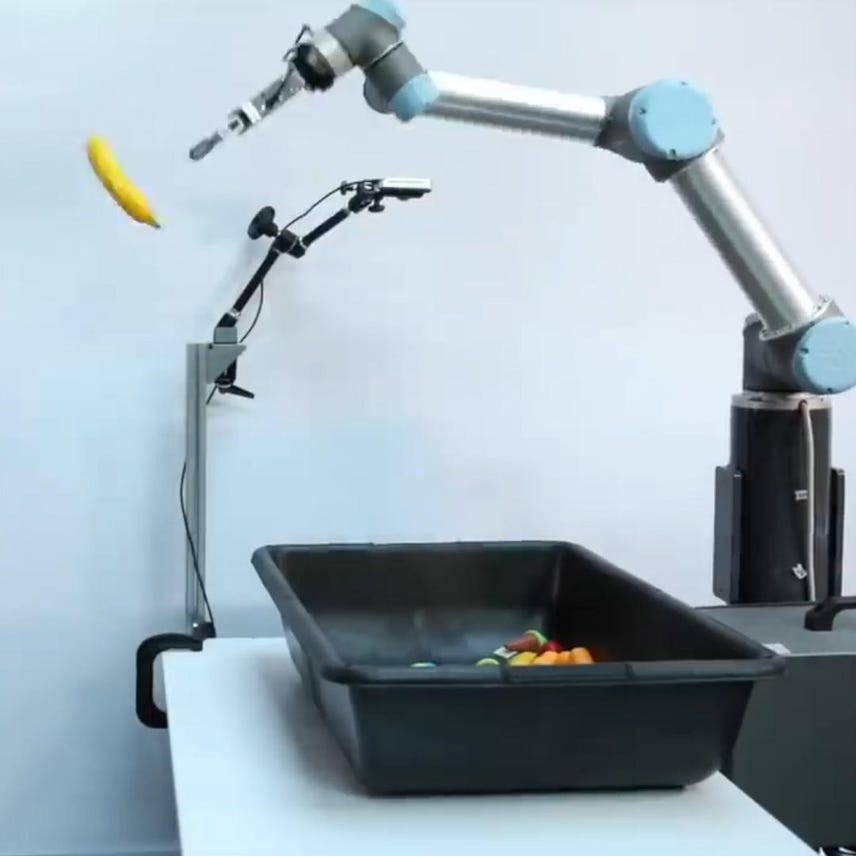 Google's TossingBot learns to throw and catch
