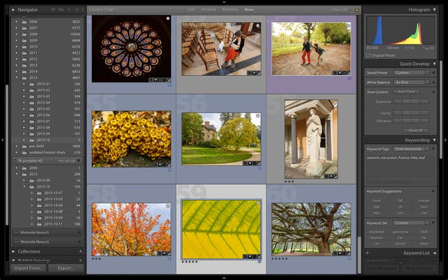 Adobe Lightroom lets people edit and catalog photos.