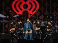 <p>Demi Lovato performs at an iHeartRadio concert.</p>