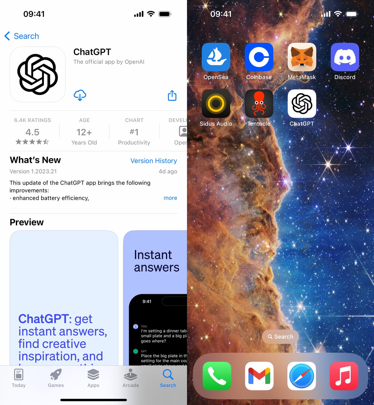 ChatGPT in the App Store