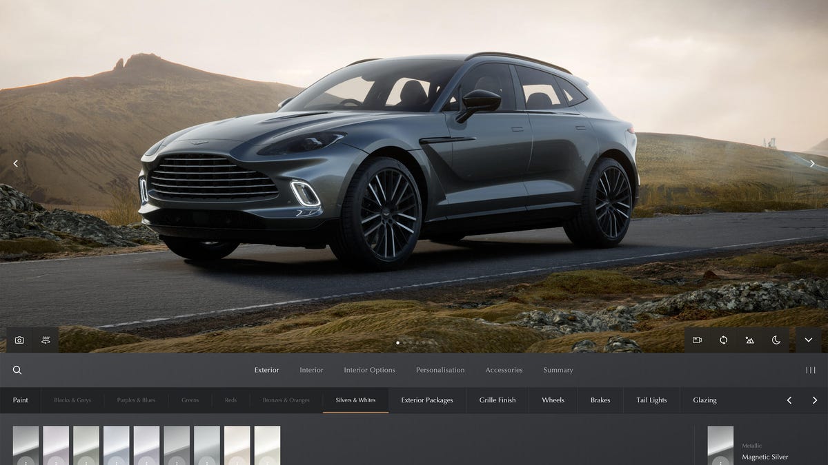 Aston Martin online configurator