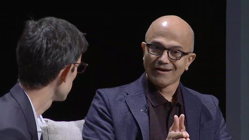 Microsoft CEO on using tech for good, not evil