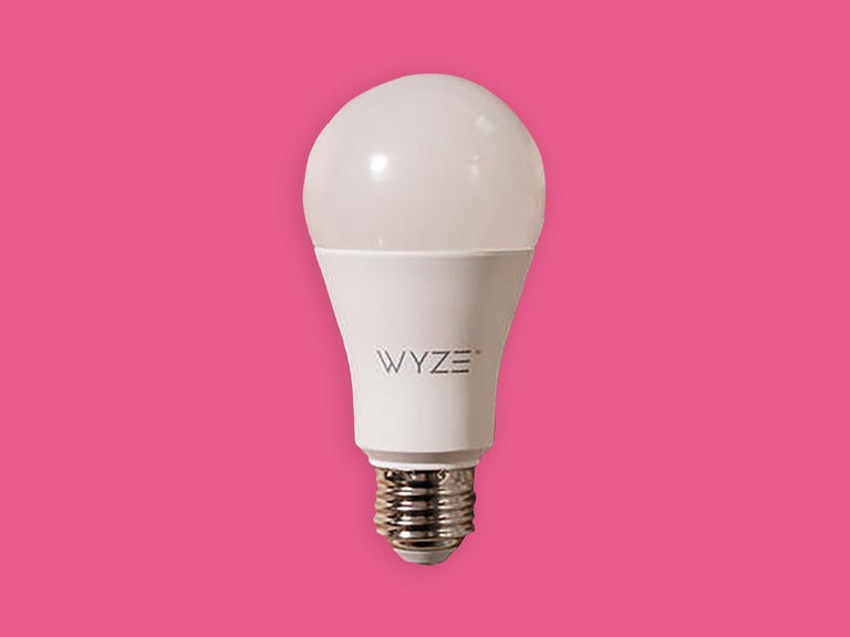 Wyze Bulb on a pink background