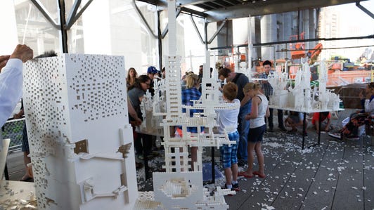 Build your own ideal city with Legos