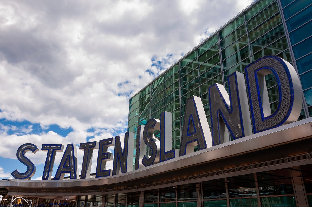 Entrance to the Staten Island ferry terminal
