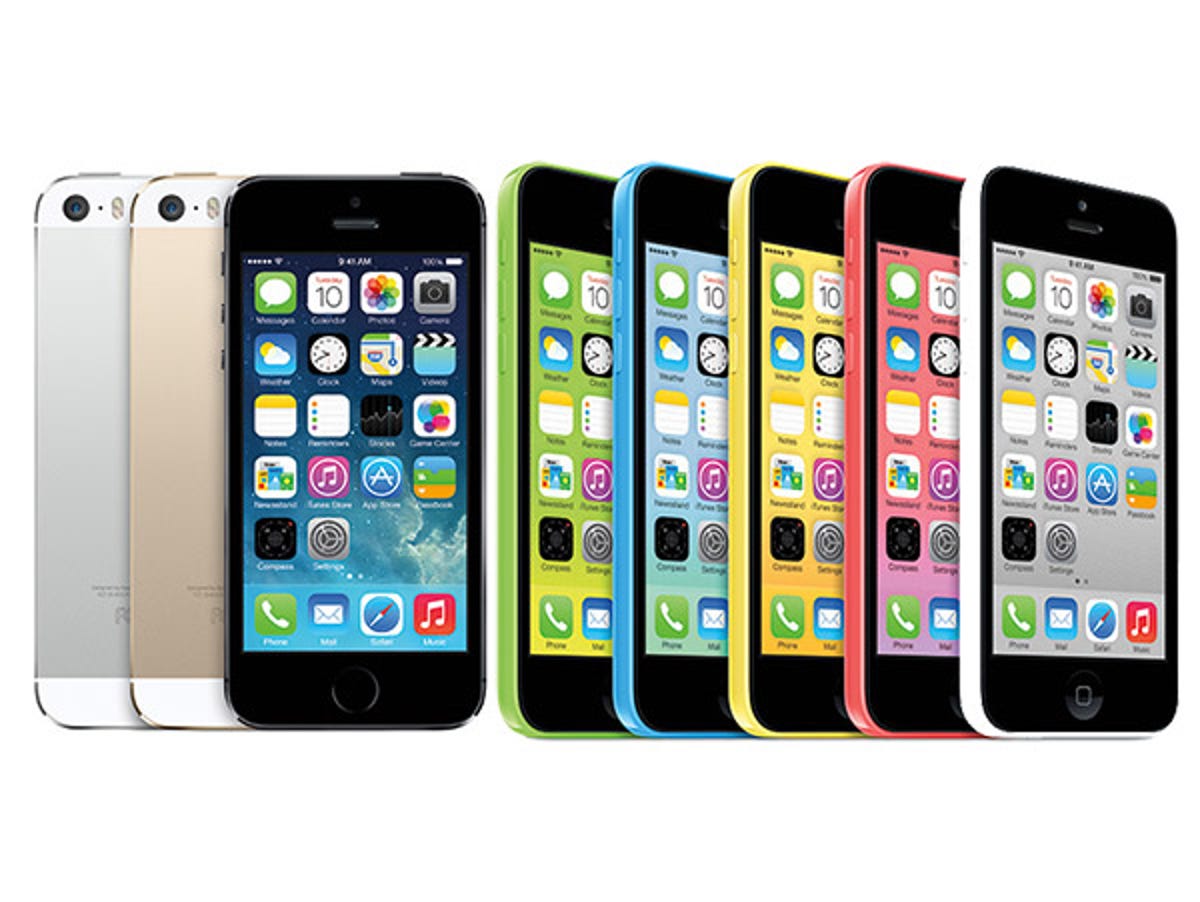 Apple's iPhone 5S and 5C.