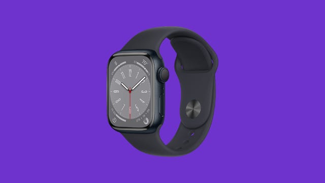 Apple Watch Series 8 in midnight color
