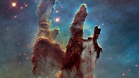 Hubble pillars 2014