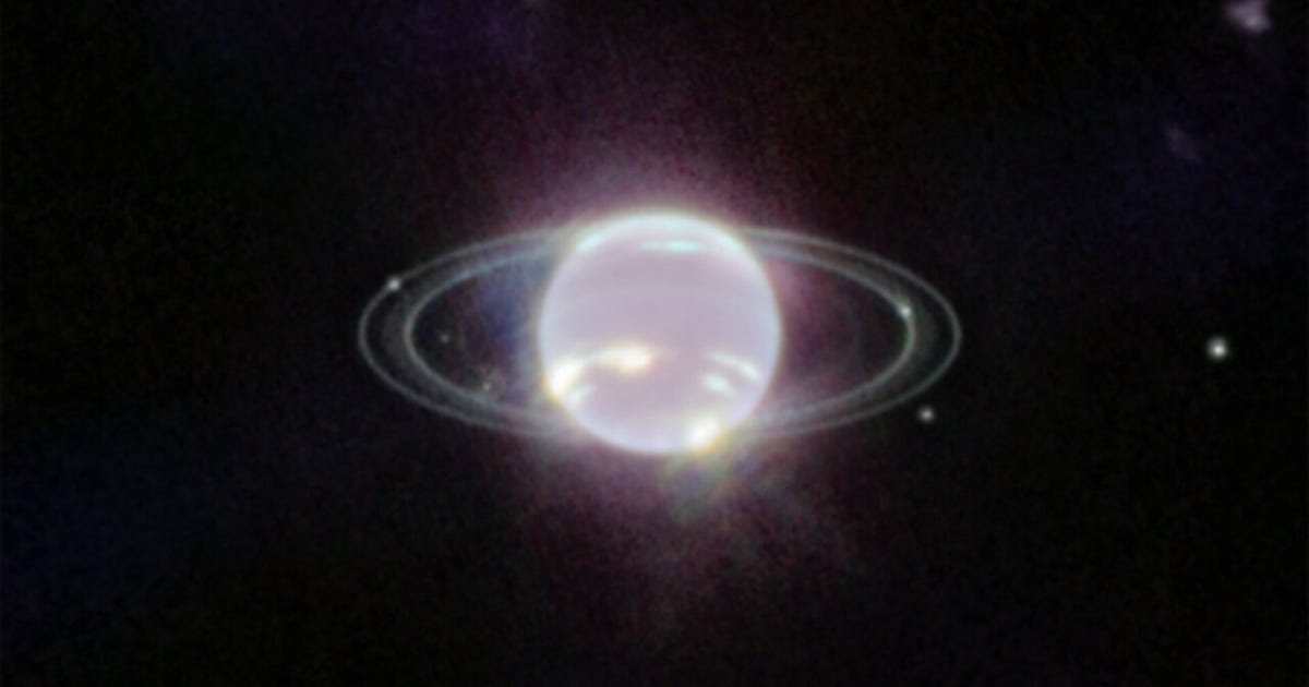Stunning NASA James Webb Telescope Image Reveals Neptune's Delicate Rings