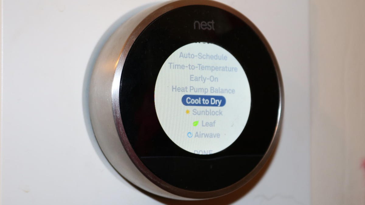 Nest Learning Thermostat&apos;s Cool to Dry