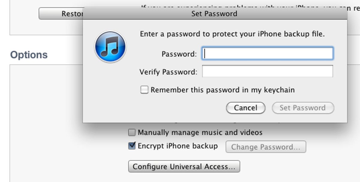 Turning on the backup encryption feature within iTunes can keep those who get access to the file from digging through it to pull out location information.
