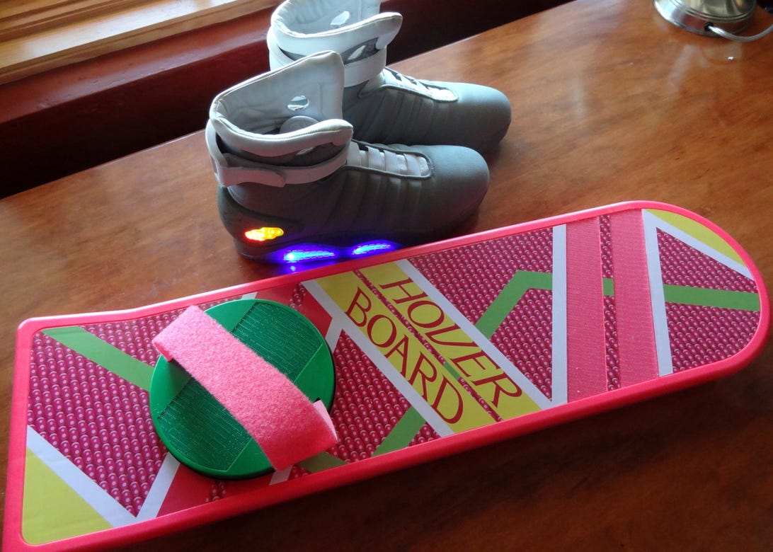 Hoverboard and shoes